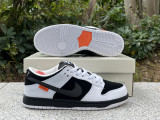 Authentic TIGHTBOOTH x Nike SB Dunk Low White/Black-Safety Orange