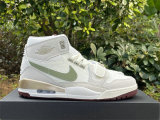 Authentic Jordan Legacy 312 GS Sail/Metallic Gold Grain/Oil Green/Dark Team Red