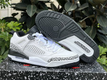 Authentic Jordan Spizike Low White/Obsidian-Pure Platinum