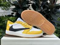 Authentic Travis Scott x Air Jordan 1 Low Yellow/Black/White (WMNS)