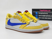 Authentic Travis Scott x Air Jordan 1 Low OG “Canary” (WMNS)