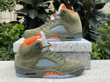 Authentic Air Jordan 5 Retro “Olive”