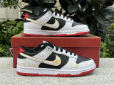 Authentic Nike Dunk Low White/Varsity Red-Black
