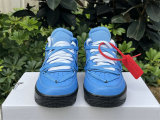 Authentic Off-White x Nike Air Force 1 University Blue/Silver/Black