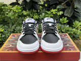 Authentic Nike Dunk Low White/Varsity Red-Black