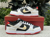 Authentic Nike Dunk Low White/Varsity Red-Black