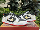 Authentic Nike Dunk Low White/Varsity Red-Black