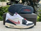 Authentic Jordan Legacy 312 Low White/Blue/Red