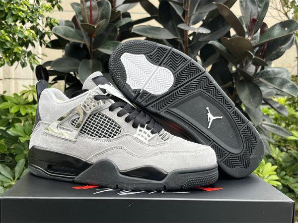 Authentic Air Jordan 4 WMNS Gary/White/Black