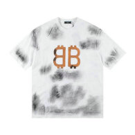 Balenciaga Short Round Collar T-shirt S-XL (105)