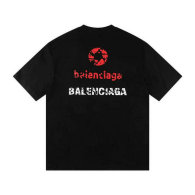Balenciaga Short Round Collar T-shirt S-XL (123)