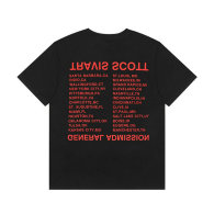 Travis Scott Short Round Collar T-shirt S-XL (76)
