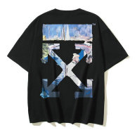 OFF-WHITE short round collar T-shirt S-XL (245)