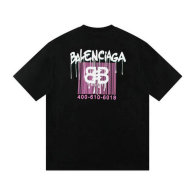 Balenciaga Short Round Collar T-shirt S-XL (116)