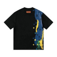 LV Short Round Collar T-shirt S-XL (50)