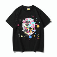 Bape Short Round Collar T-shirt M-XXXL (11)