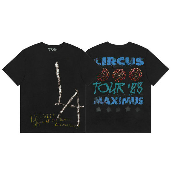 Travis Scott Short Round Collar T-shirt S-XL (1)