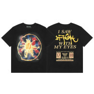 Travis Scott Short Round Collar T-shirt S-XL (91)