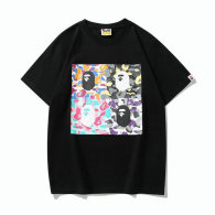 Bape Short Round Collar T-shirt M-XXXL (7)