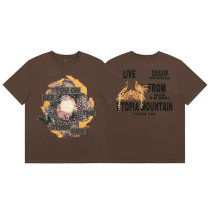 Travis Scott Short Round Collar T-shirt S-XL (8) Travis Scott Short Round Collar T-shirt S-XL (8)