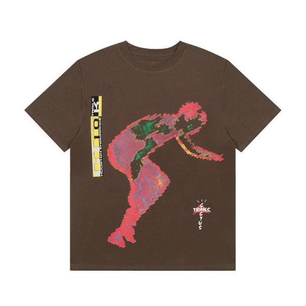 Travis Scott Short Round Collar T-shirt S-XL (35)