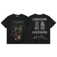 Travis Scott Short Round Collar T-shirt S-XL (13)