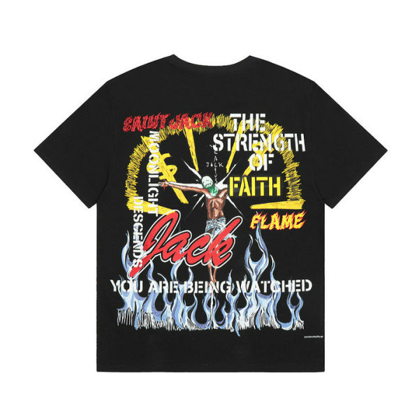 Travis Scott Short Round Collar T-shirt S-XL (55)