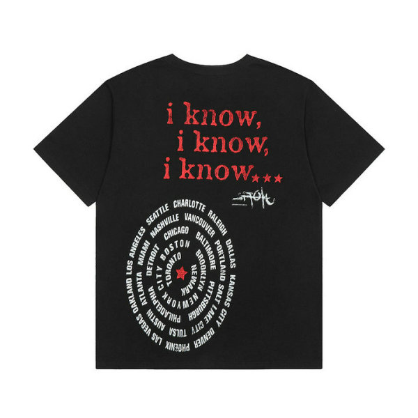 Travis Scott Short Round Collar T-shirt S-XL (58)