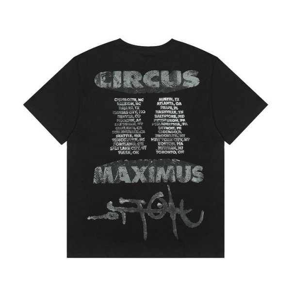 Travis Scott Short Round Collar T-shirt S-XL (31)