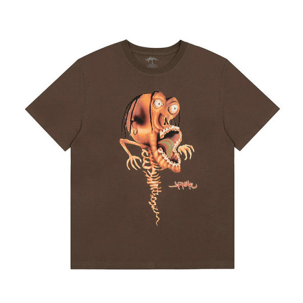 Travis Scott Short Round Collar T-shirt S-XL (39)
