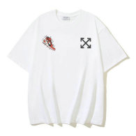 OFF-WHITE short round collar T-shirt S-XL (165)