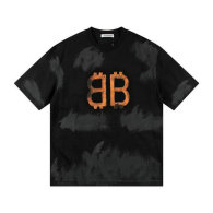 Balenciaga Short Round Collar T-shirt S-XL (52)