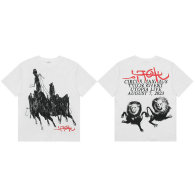 Travis Scott Short Round Collar T-shirt S-XL (107)