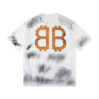 Balenciaga Short Round Collar T-shirt S-XL (127)
