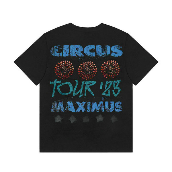 Travis Scott Short Round Collar T-shirt S-XL (41)