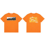 Travis Scott Short Round Collar T-shirt S-XL (110)