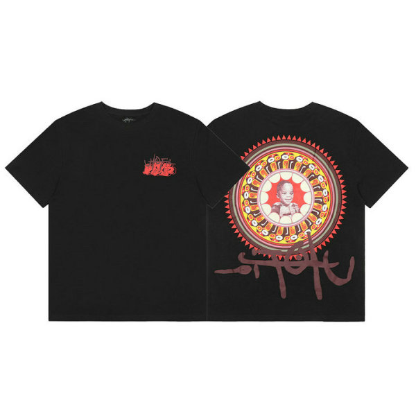 Travis Scott Short Round Collar T-shirt S-XL (18)