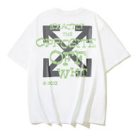 OFF-WHITE short round collar T-shirt S-XL (206)