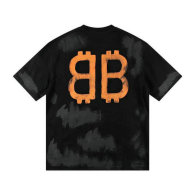 Balenciaga Short Round Collar T-shirt S-XL (84)
