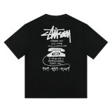 Stussy Short Round Collar T-shirt S-XL (17)