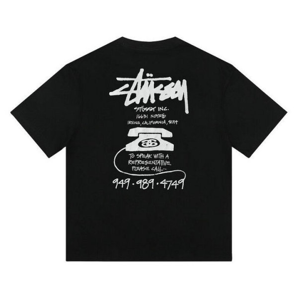 Stussy Short Round Collar T-shirt S-XL (17)