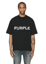 Purple Short Round Collar T-shirt S-XL (18) Purple Short Round Collar T-shirt S-XL (18)