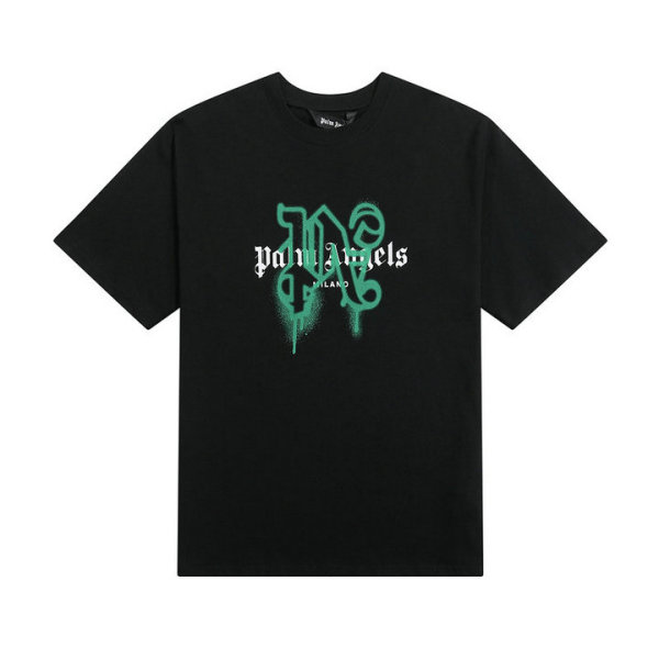 Palm Angels Short Round Collar T-shirt S-XL (2)