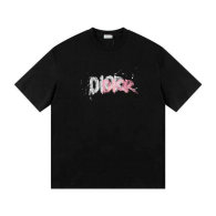 Dior Short Round Collar T-shirt S-XL (7)