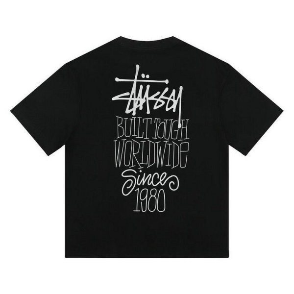 Stussy Short Round Collar T-shirt S-XL (43)