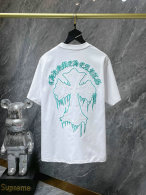 Chrome Hearts Short Round Collar T-shirt S-XL (3)