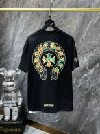 Chrome Hearts Short Round Collar T-shirt S-XL (5)