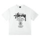 Stussy Short Round Collar T-shirt S-XL (4)