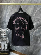 Chrome Hearts Short Round Collar T-shirt S-XL (1)