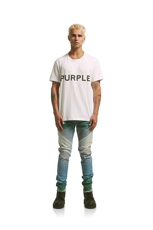 Purple Short Round Collar T-shirt S-XL (16)
